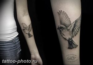 рисунка тату воробей 03.12.2018 №167 - photo tattoo sparrow - tattoo-photo.ru